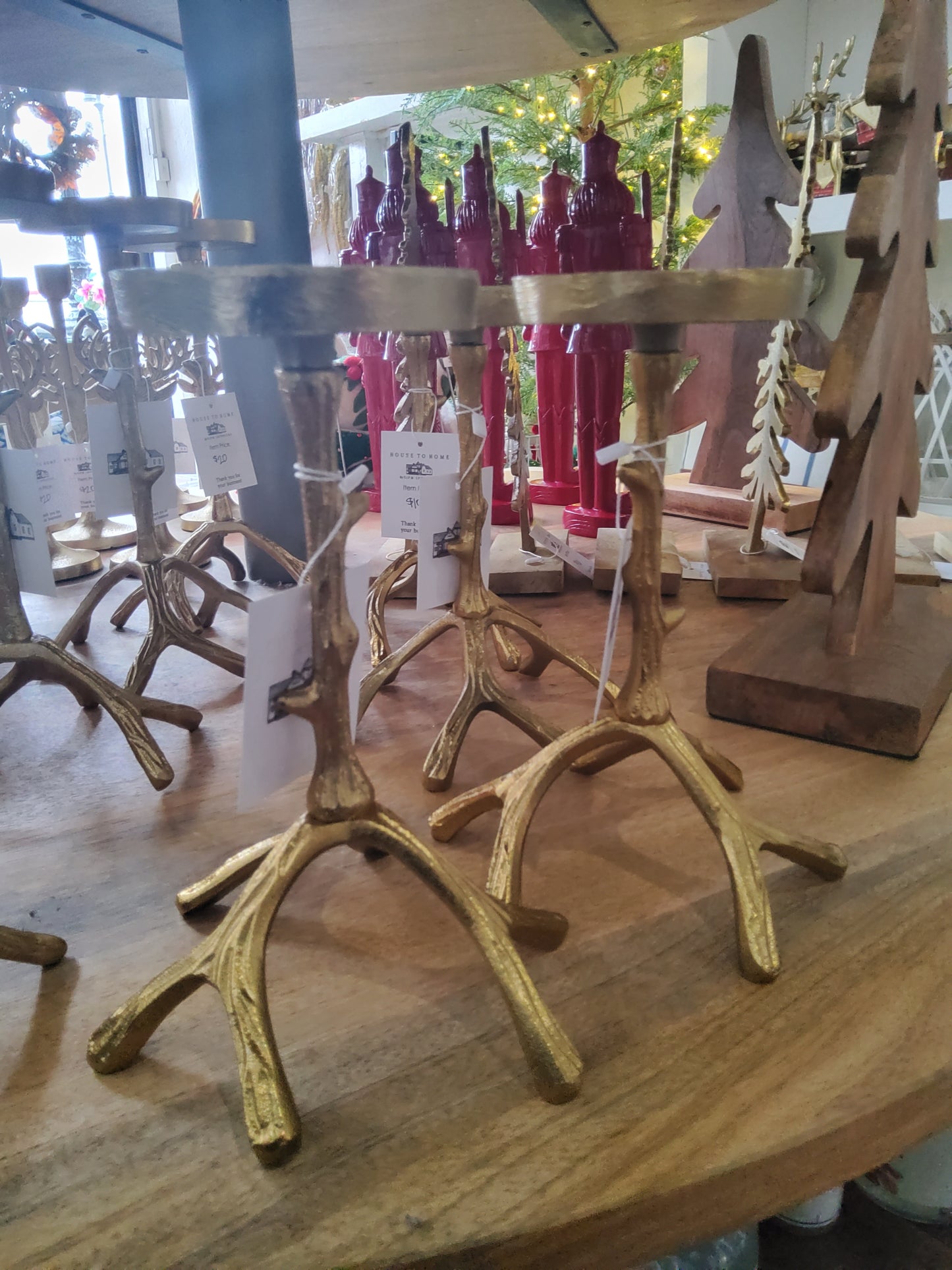 8in Antler Candle Holder