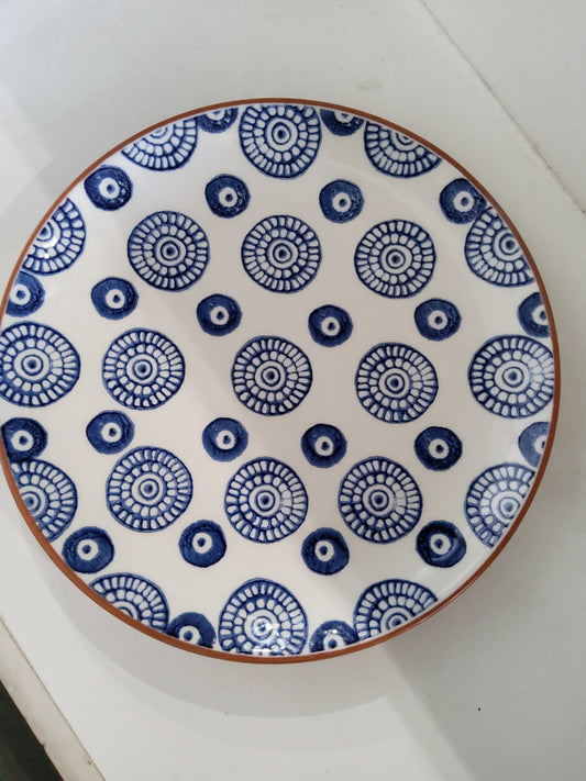 Guest Plate Blue and white