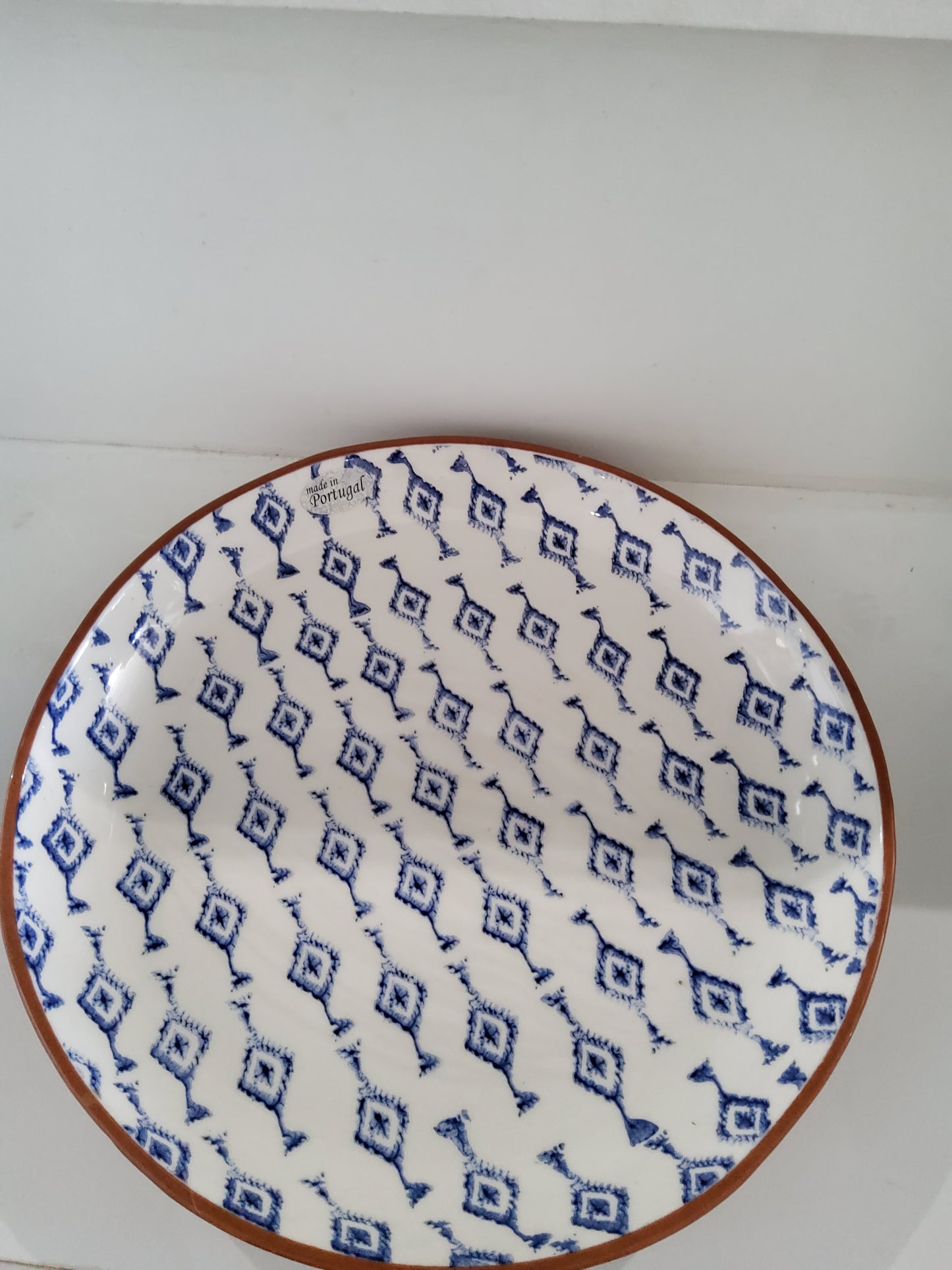 Guest Plate Blue and white