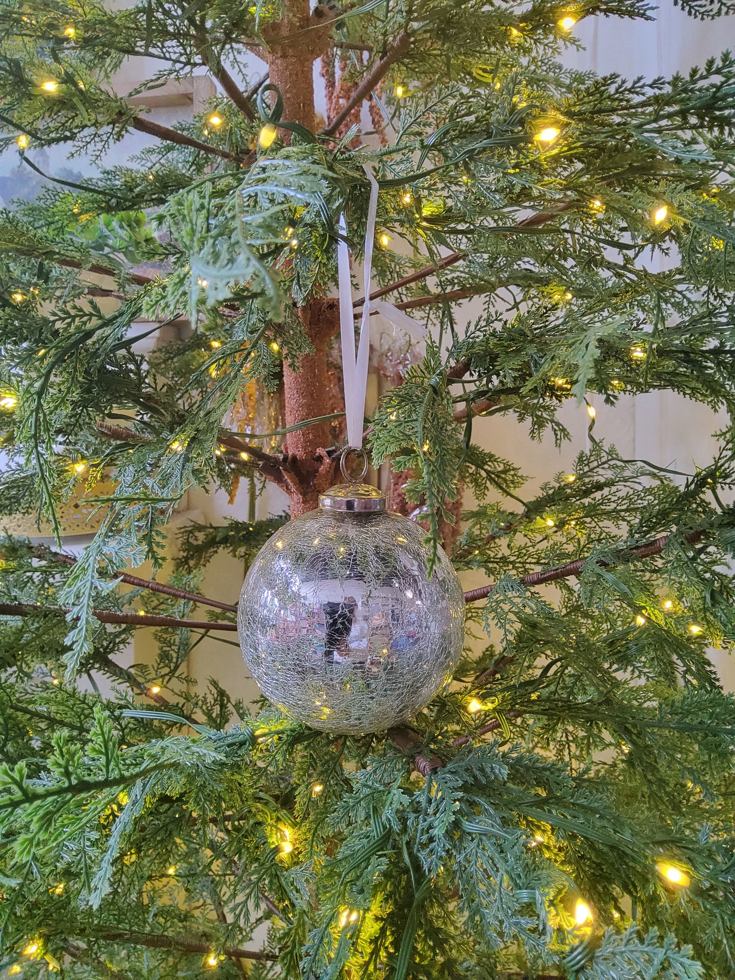 Cracked Glass Christmas Ornament