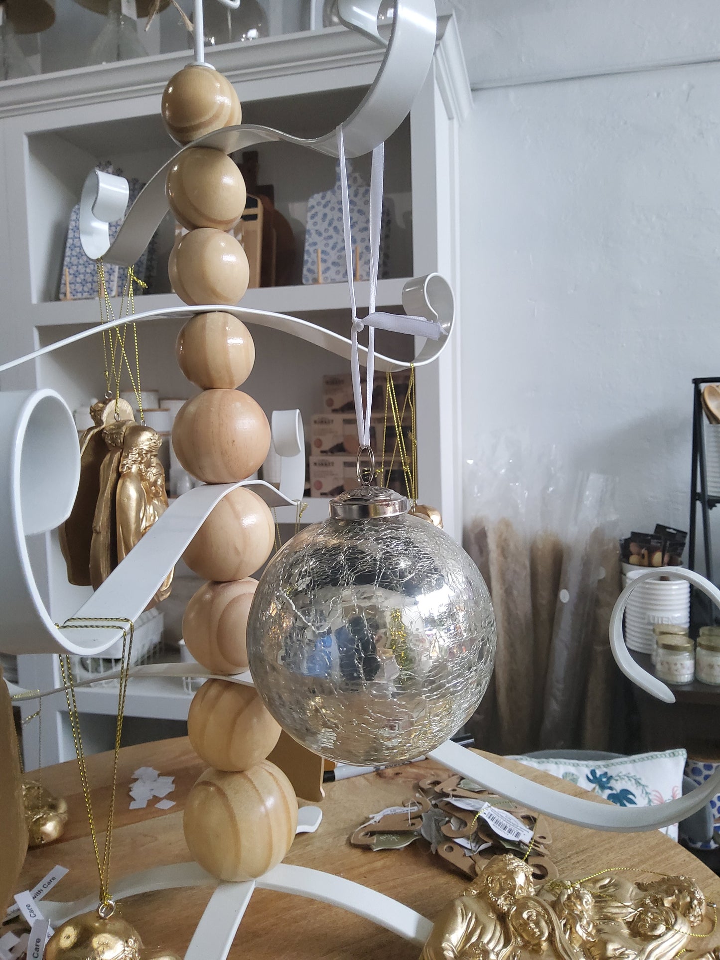 Cracked Glass Christmas Ornament