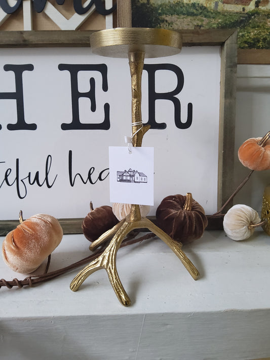 11in Antler Candle Holder