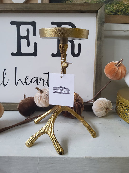 8in Antler Candle Holder