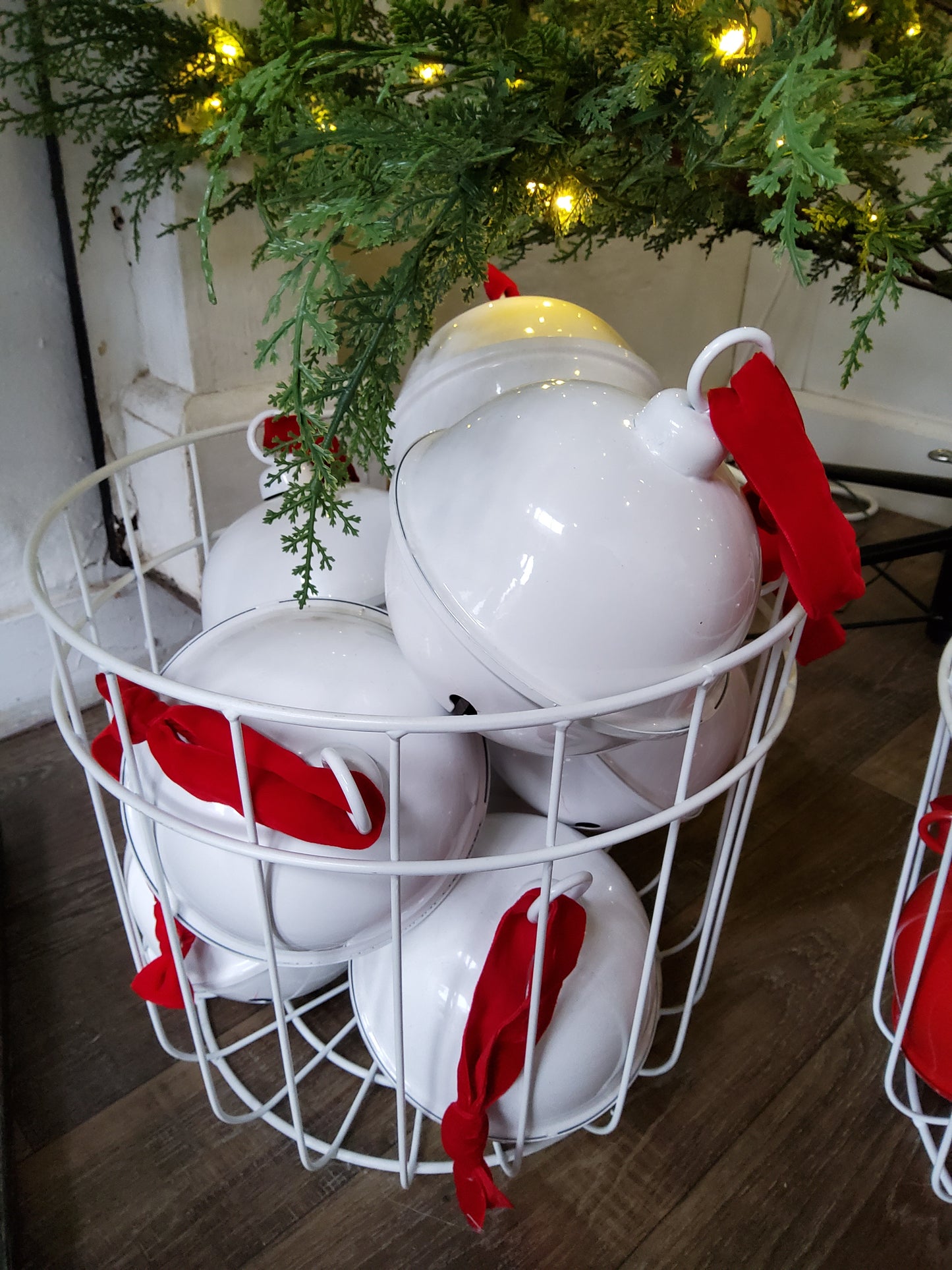 Large White Bell Ornament