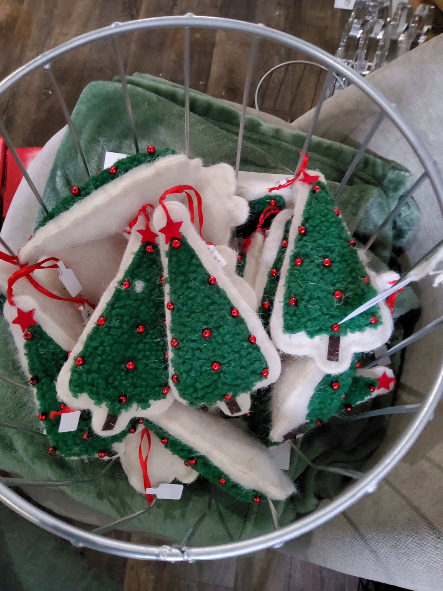 Stuffed Christmas Tree Ornament