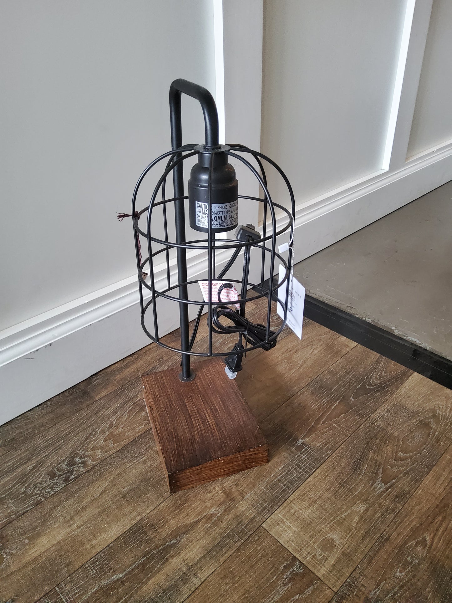 Black & Wood Lamp