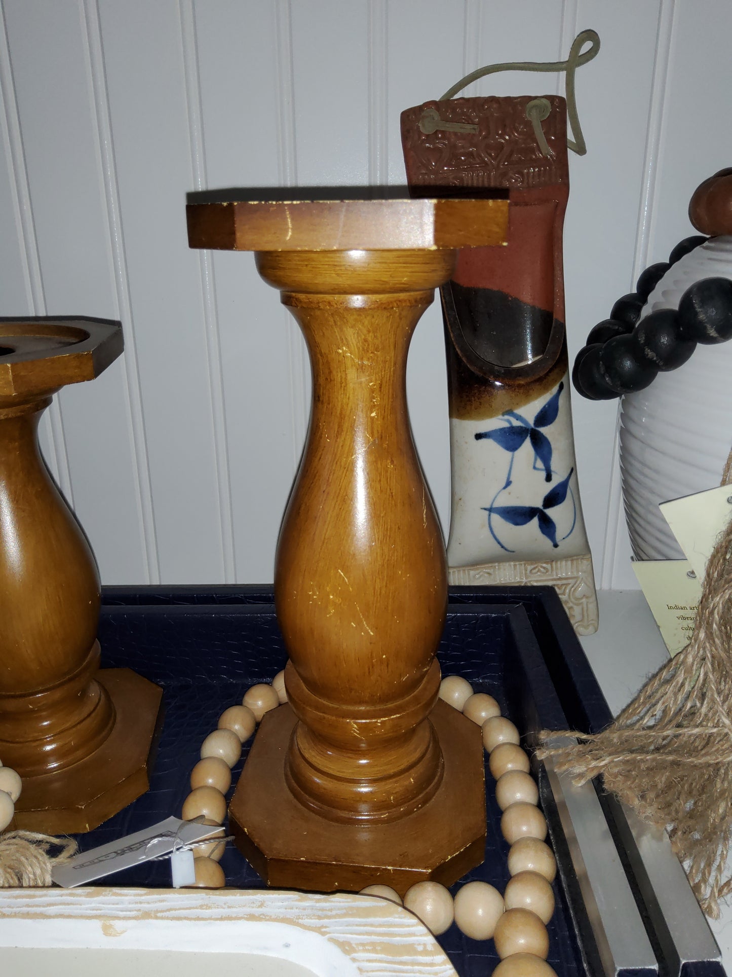 Wooden Candle Holders