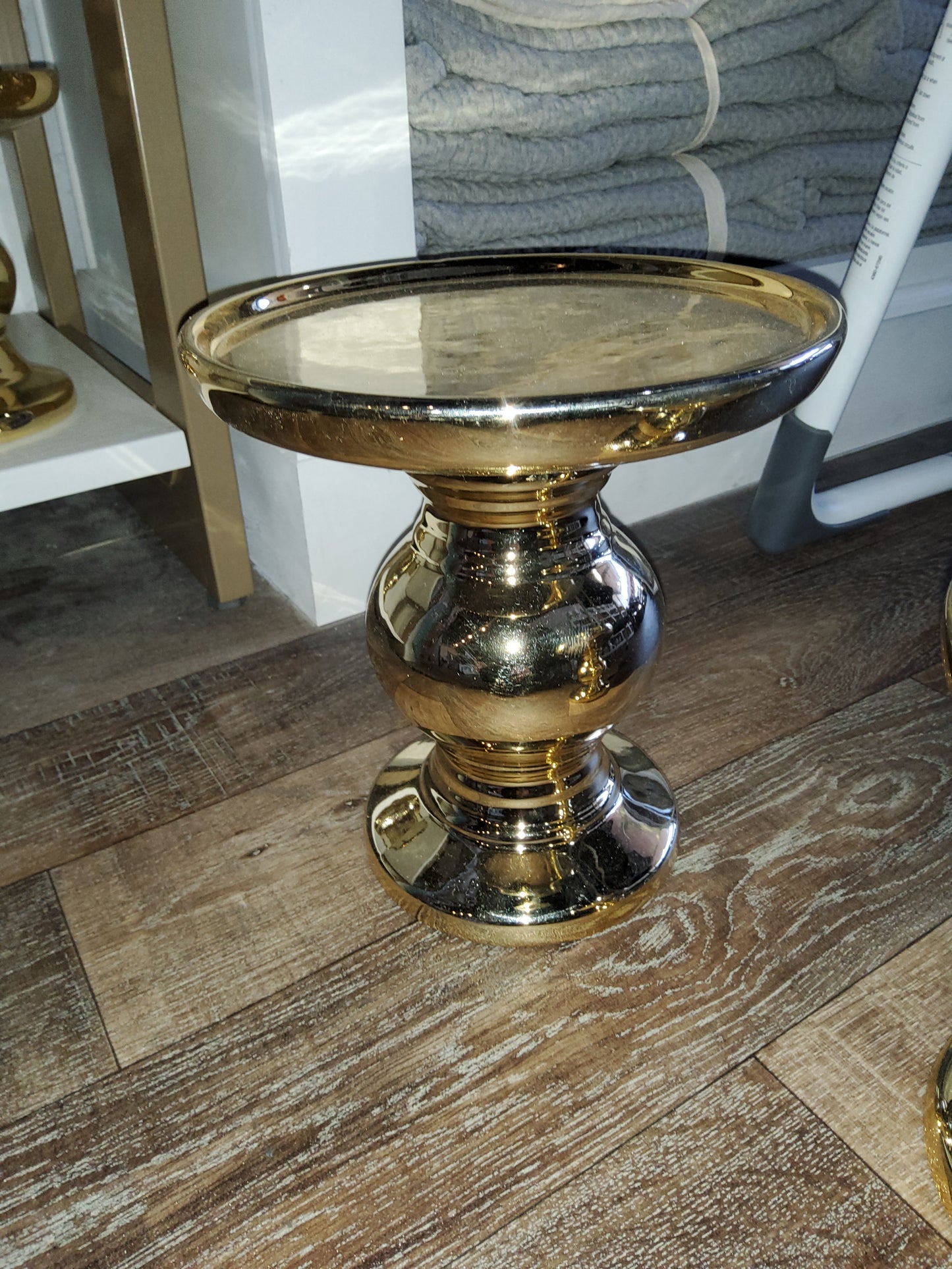 Gold Mercury Candle Stands