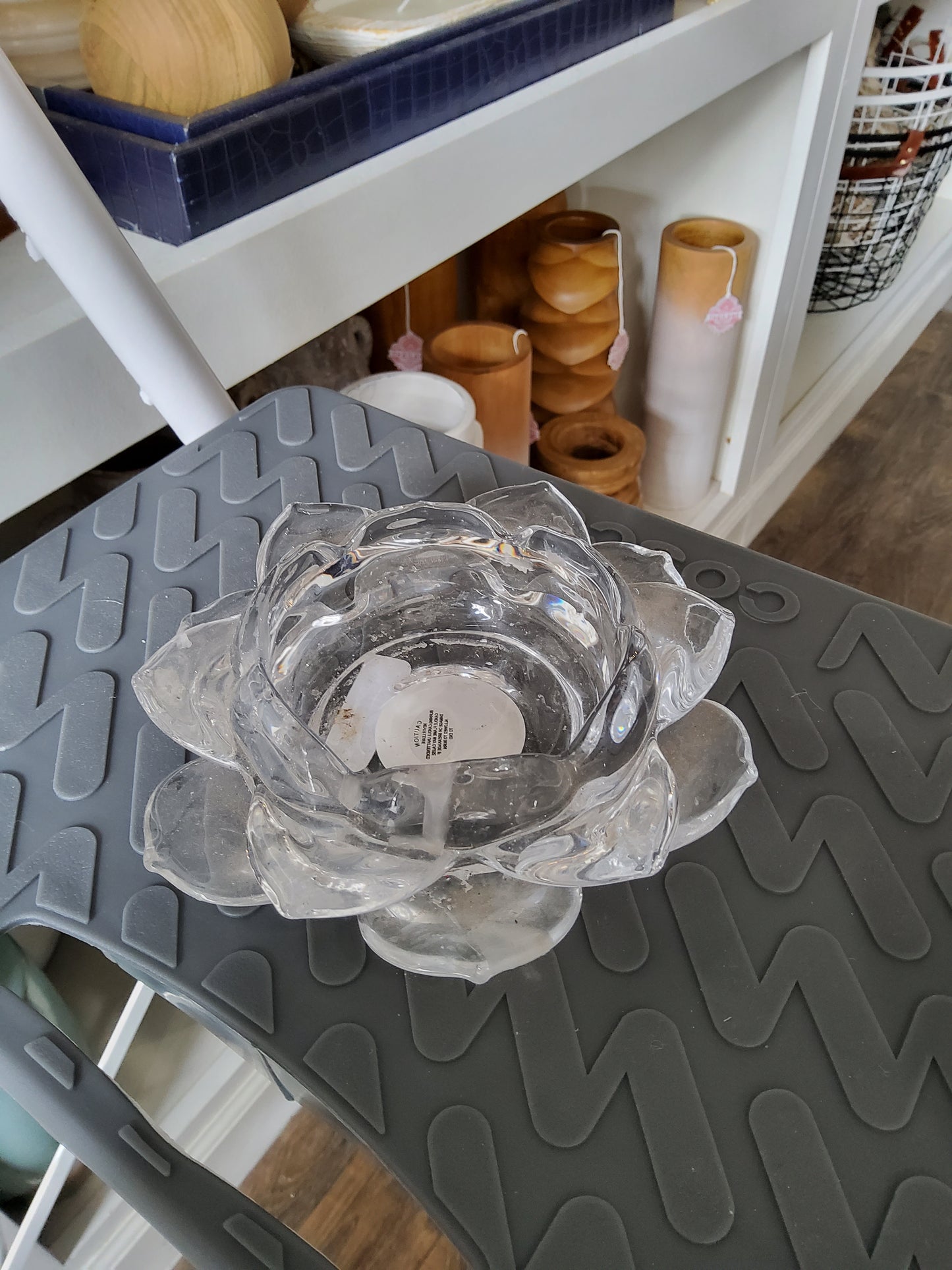 Glass Candle Holder