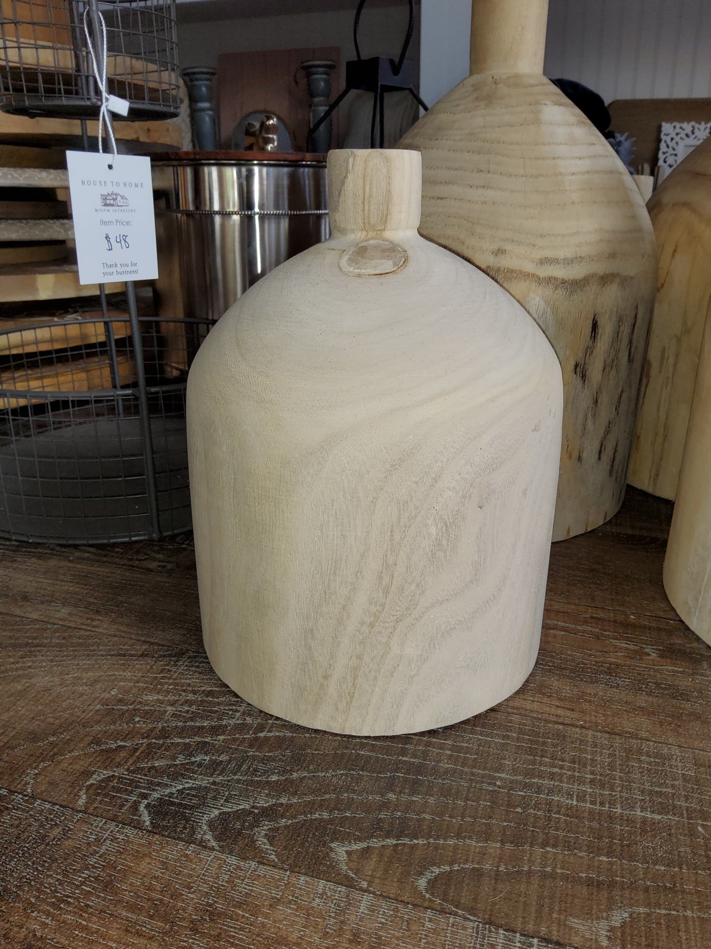 Wood Vases