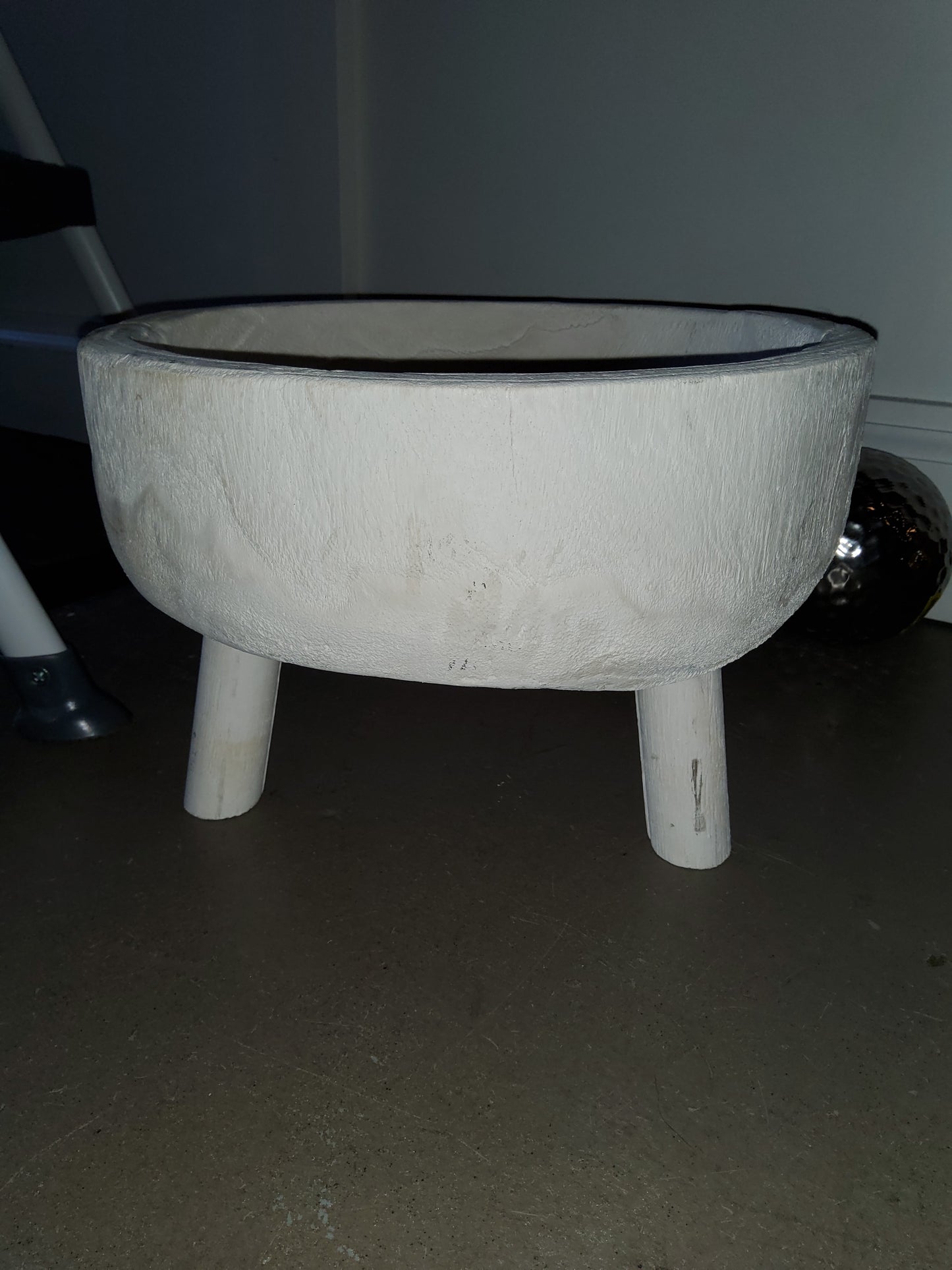 Wooden Bowl with Legs