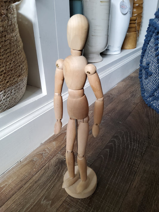 Wood Man Figure