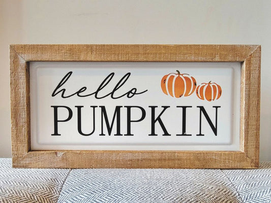 hello PUMPKIN Sign {Fall Line}